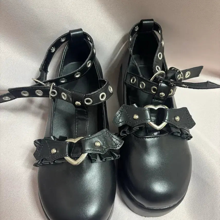 [BUNJANG] Jirai Kei Platform Shoes / 지뢰계 고스 펑크 블랙 통굽