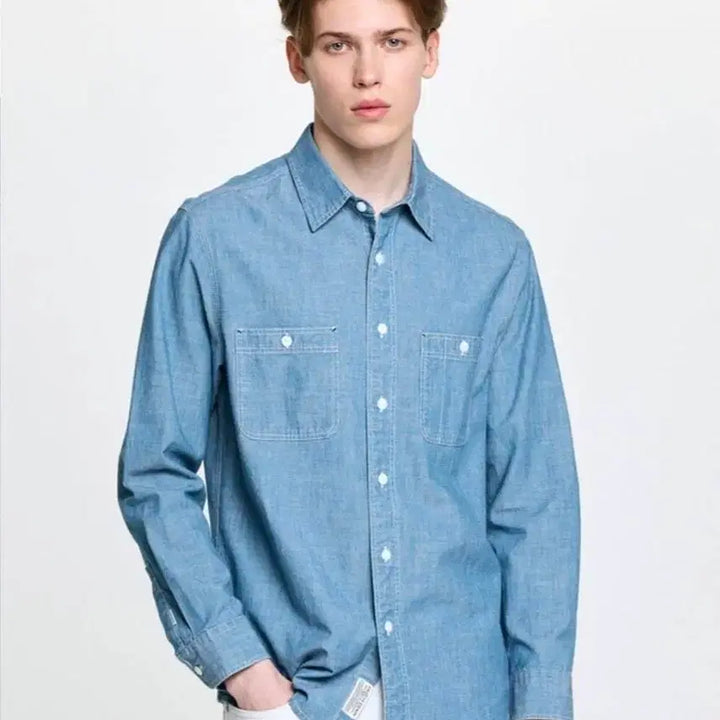 [BUNJANG] Hazzys Denim Shirt XL / [헤지스]정품 남성 데님남방XL새상품(105-110까지)