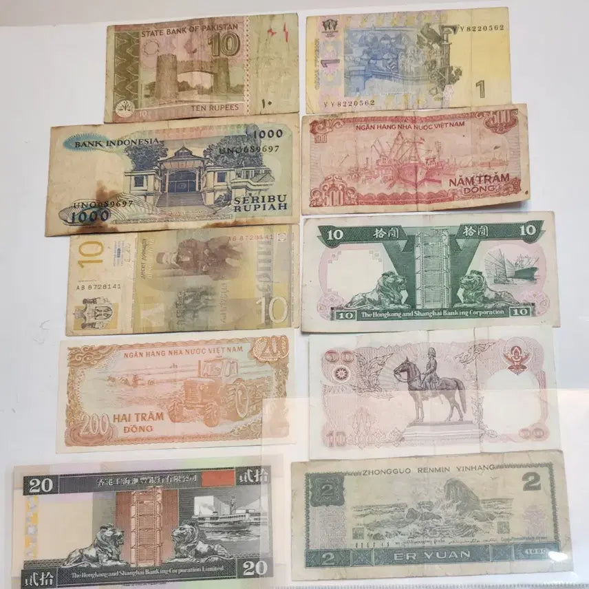 [BUNJANG] Worldwide Banknotes Collection Bundle Set / 세계 여러 나라 지폐 모음 일괄