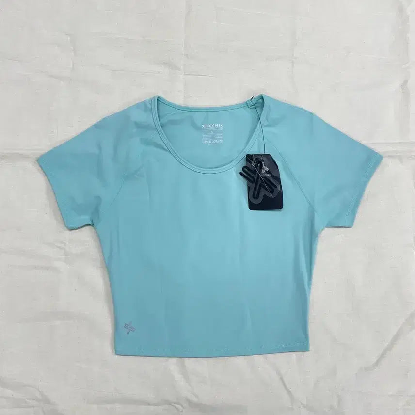 [BUNJANG] XEXYMIX Crop Functional Short Sleeve T-Shirt / [L] 젝시믹스 크롭 기능성 반팔 티셔츠