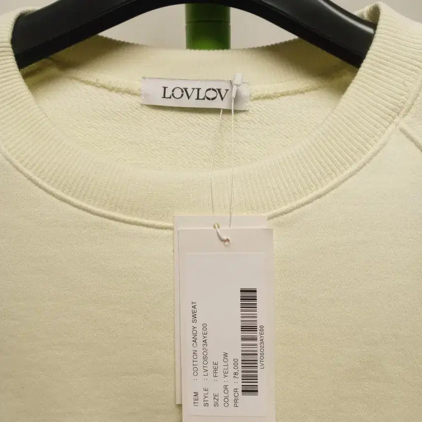 [BUNJANG] Lovlov Ivory Cotton Sweatshirt / 새옷 ~ 로브로브 lovlov 맨투맨