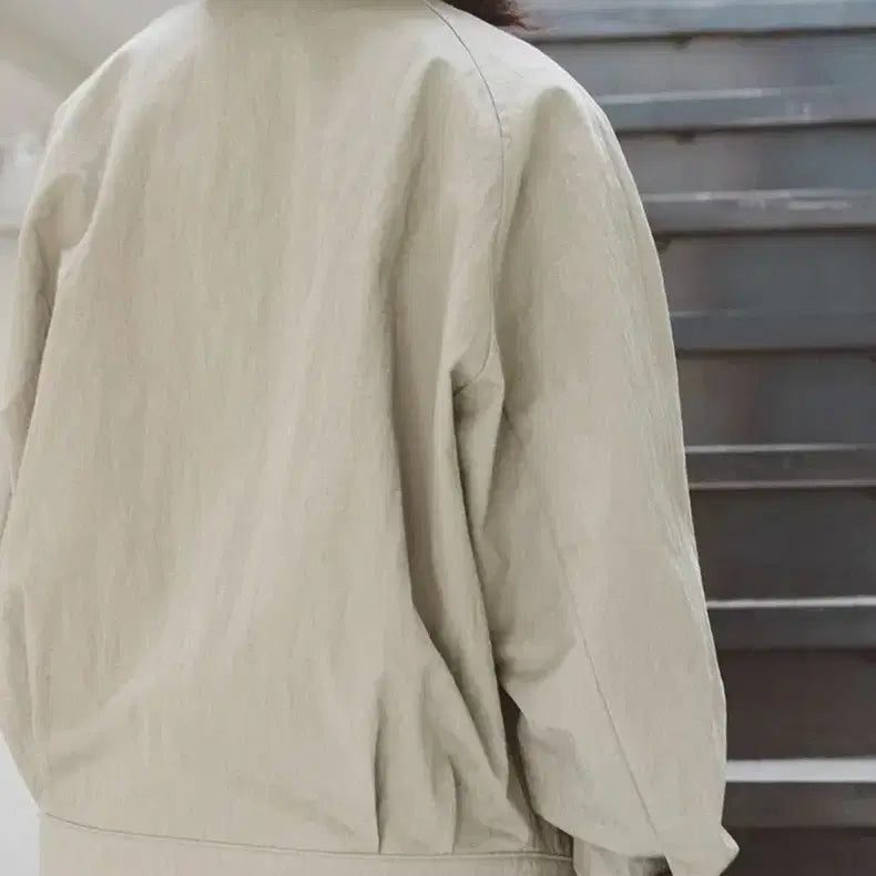 [BUNJANG] BLANKROOM Stand Collar Blouson Jacket / BLANKROOM 스탠드 카라 블루종_미스트 카키[1]