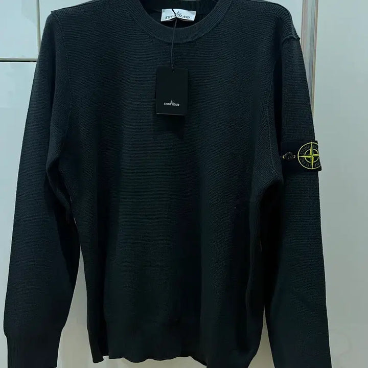 [BUNJANG] Stone Island Charcoal Wool Knit Sweater / 25fw 스톤아일랜드 차콜 울니트 100-105 새상품