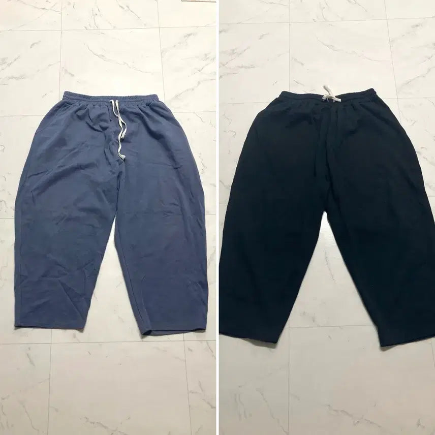 [BUNJANG] GRAY Wide Sweat Baggy Pants / GRAY 와이드 스웻 배기 팬츠 2벌 36~