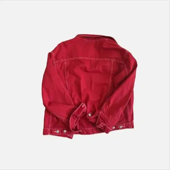 [BUNJANG] Zara Woman Red Denim Jacket / 자라 우먼 레드데님자켓