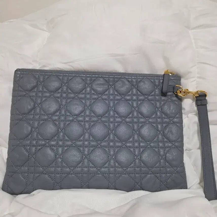 [BUNJANG] Dior Large Caro Daily Pouch - Cloud Blue / ["정품"]디올 라지 디올 카로 데일리 파우치 클라우드 블루 서플
