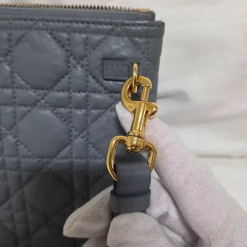 [BUNJANG] Dior Large Caro Daily Pouch - Cloud Blue / ["정품"]디올 라지 디올 카로 데일리 파우치 클라우드 블루 서플