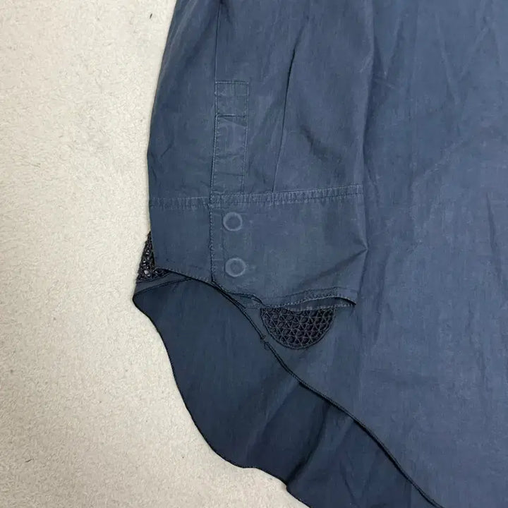 [BUNJANG] TIME Navy Blouse Size 82 / 타임 네이비 셔츠 블라우스 82