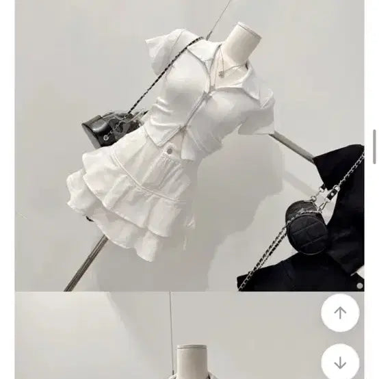 [BUNJANG] Frill Shirring Ruffle Skirt (Ivory/Beige) / [새상품급인데 반값] 프릴 셔링 캉캉 스커트 (아이보리/베이지)