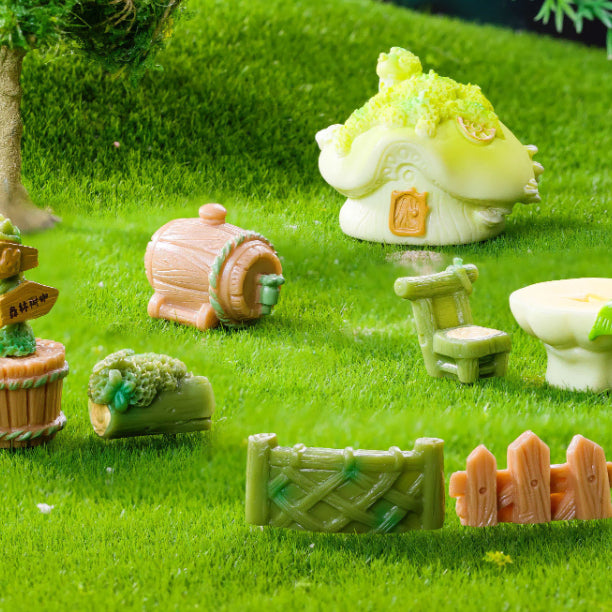 [BUNJANG] Forest House Miniature Set (9 Types) / 숲속의 집 미니어처 9종 세트 (인형 집꾸미기, 미니 피규어 집꾸미기)