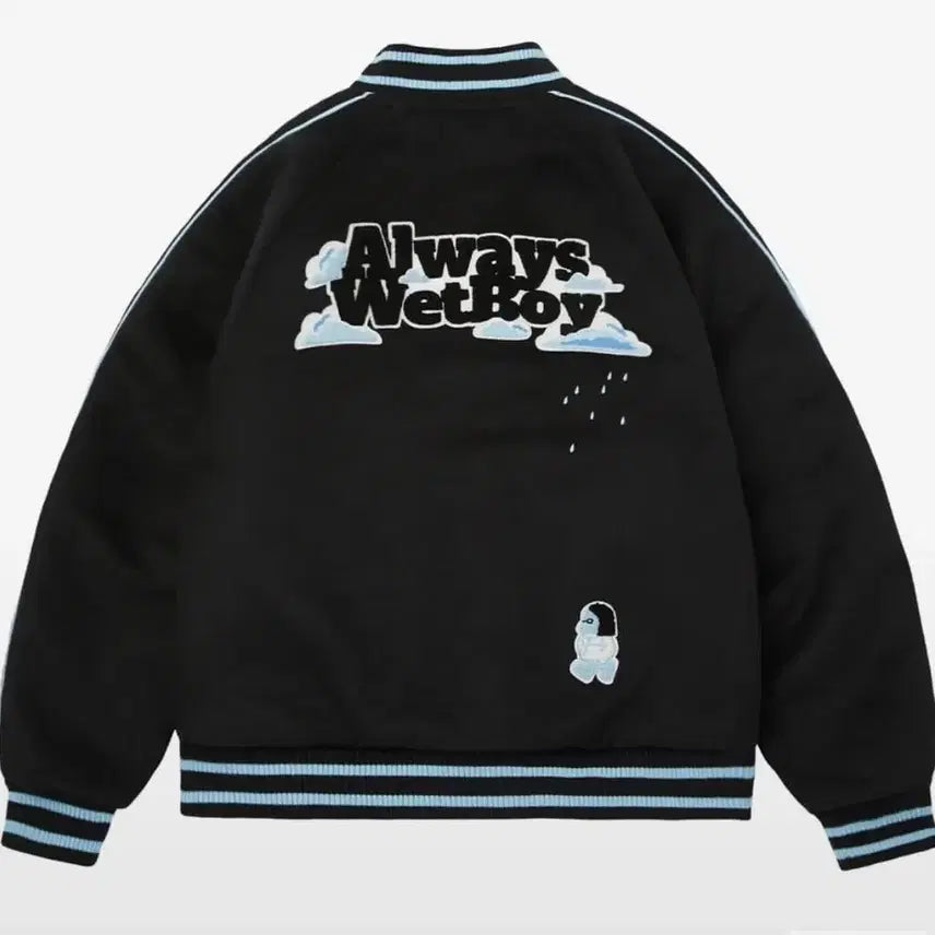 [BUNJANG] Aesop x Wet Boy Varsity Jacket Black XL / 에이소프x웻보이 울 바시티 자켓 블랙 XL