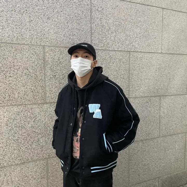 [BUNJANG] Aesop x Wet Boy Varsity Jacket Black XL / 에이소프x웻보이 울 바시티 자켓 블랙 XL