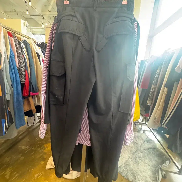 [BUNJANG] Juun.J Black Cargo Jogger Pants / 준지 블랙 카고 조거 팬츠