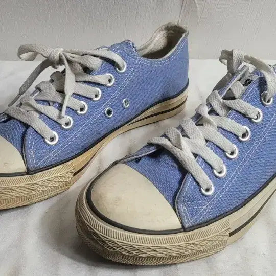 [BUNJANG] Canvas Sneakers Sky Blue Size 37 / 캔버스 운동화 스니커즈 하늘색37