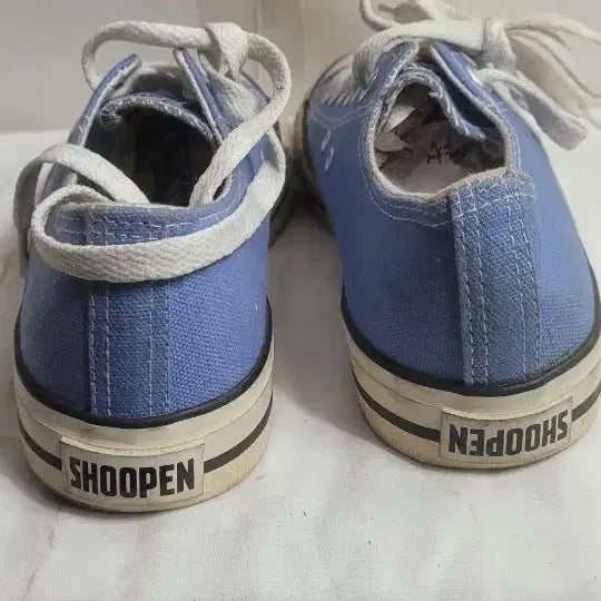 [BUNJANG] Canvas Sneakers Sky Blue Size 37 / 캔버스 운동화 스니커즈 하늘색37