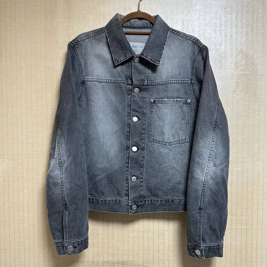 [BUNJANG] Helmut Lang 90s First Generation Black Denim Jacket Size 48 / 90s 헬무트랭 1세대 흑청 자켓 48사이즈