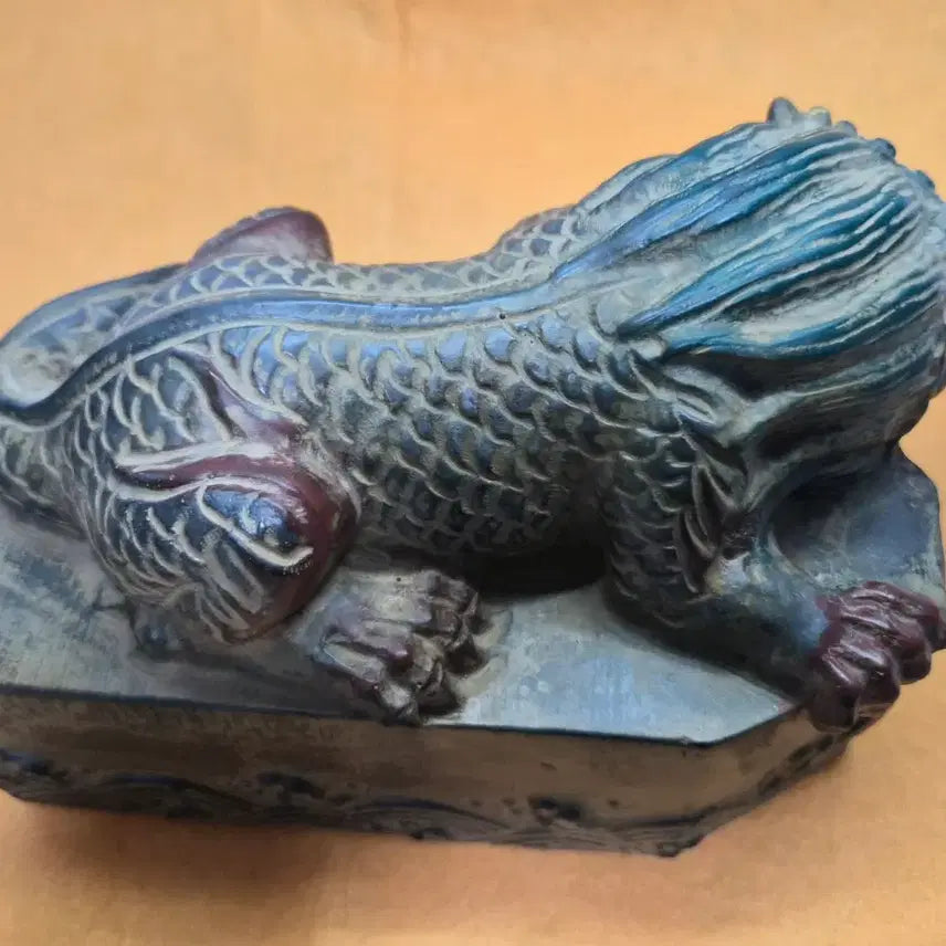 [BUNJANG] Joseon Dynasty Basalt Stone Sculpture / 송대 자사석 비슈  조각상 2.43kg 2개 일괄