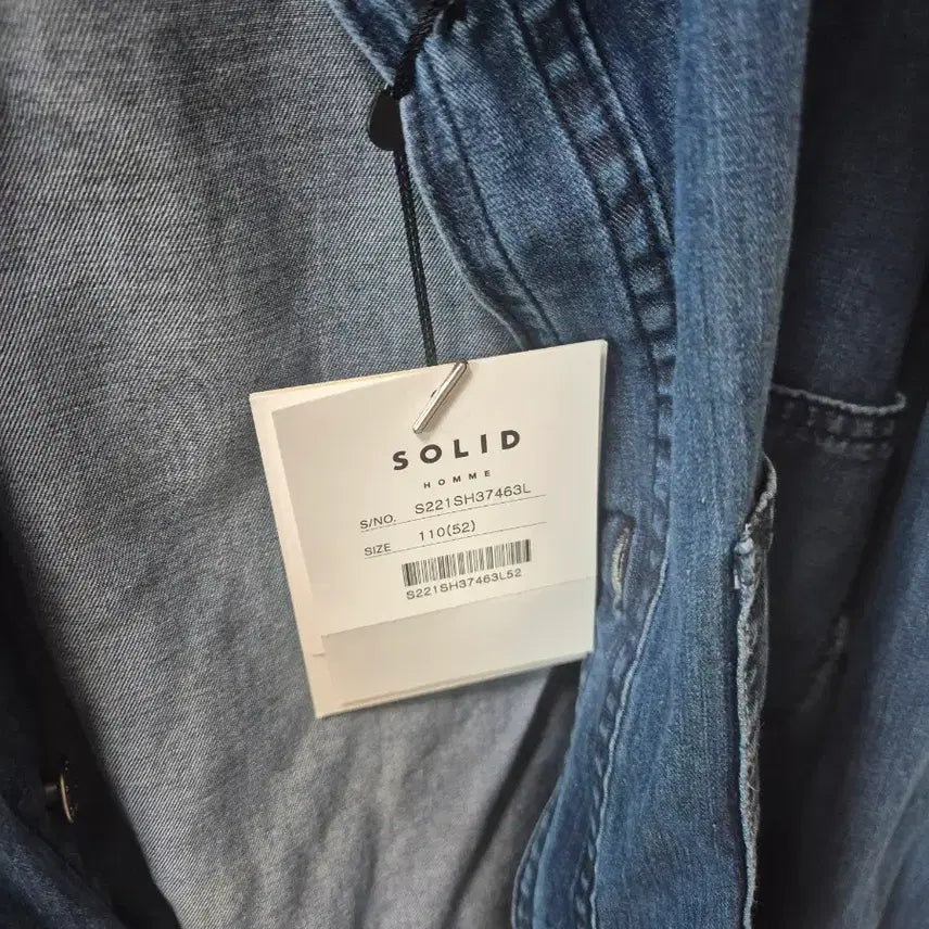 [BUNJANG] Solid Homme Denim Shirt Blue / 솔리드 옴므 데님 셔츠 블루 / 청자켓