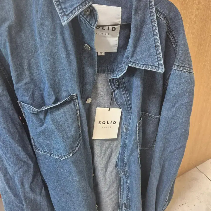 [BUNJANG] Solid Homme Denim Shirt Blue / 솔리드 옴므 데님 셔츠 블루 / 청자켓