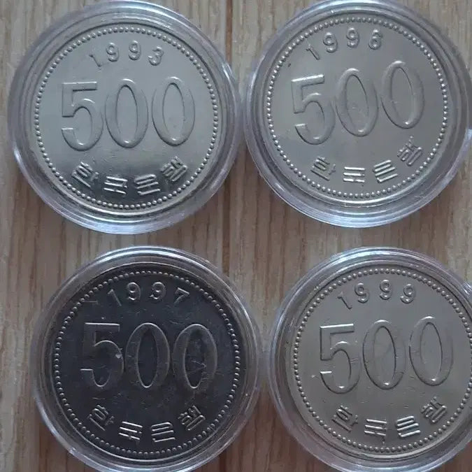 [BUNJANG] Korean 500 Won Commemorative Coins (4 Pieces) Bundle Set / 오백원 기념주화 4개.미사용제 일괄판매