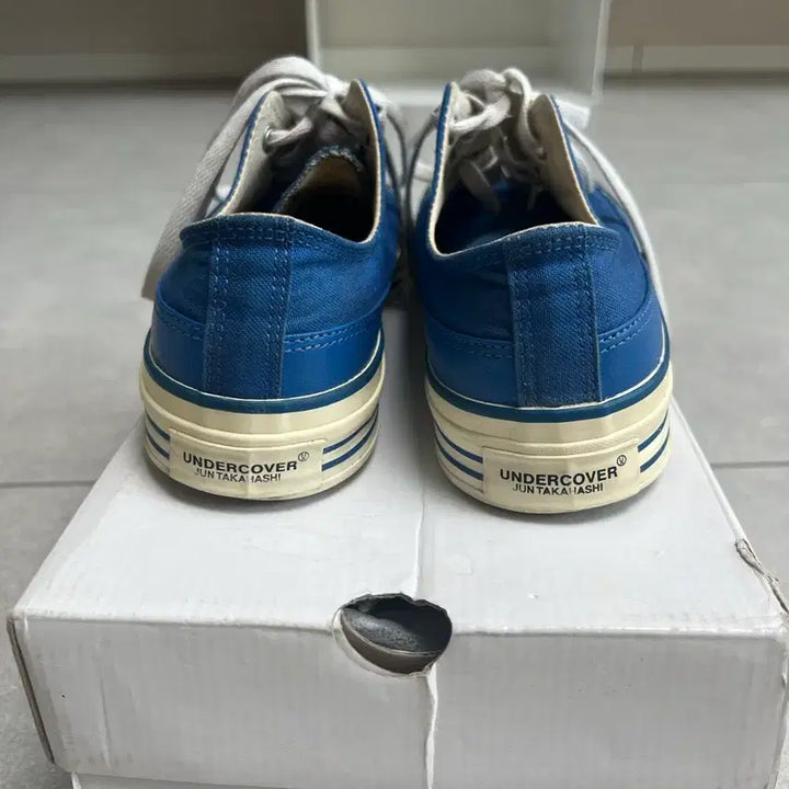 [BUNJANG] Undercover Canvas Sneakers Blue (260) / 언더커버 캔버스 스니커즈 블루 S(260)