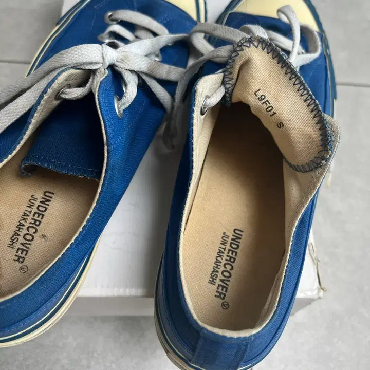 [BUNJANG] Undercover Canvas Sneakers Blue (260) / 언더커버 캔버스 스니커즈 블루 S(260)