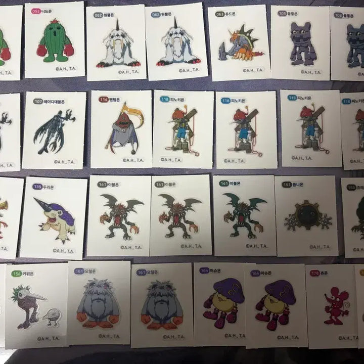 [BUNJANG] Digimon Sticker Individual Sale / 디지몬 띠부씰 개당 500원