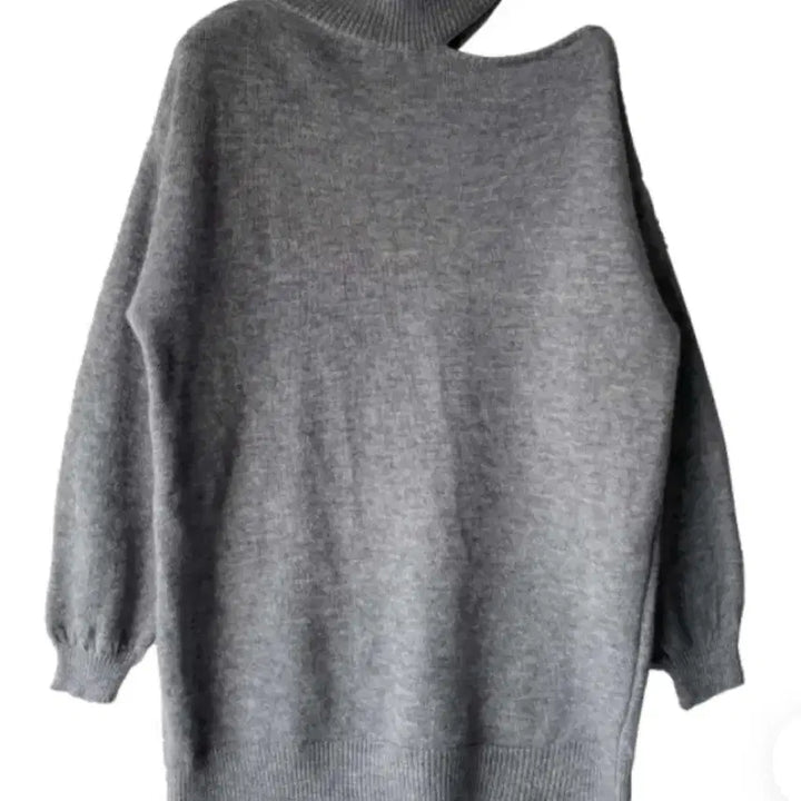 [SOLD OUT] 김아홉 one slit off knit 오프숄더 니트 (gray)
