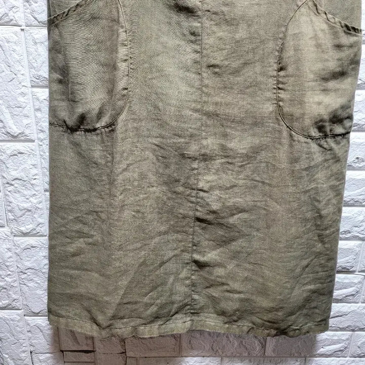 [SOLD OUT] 면 멜빵 염색 원피스