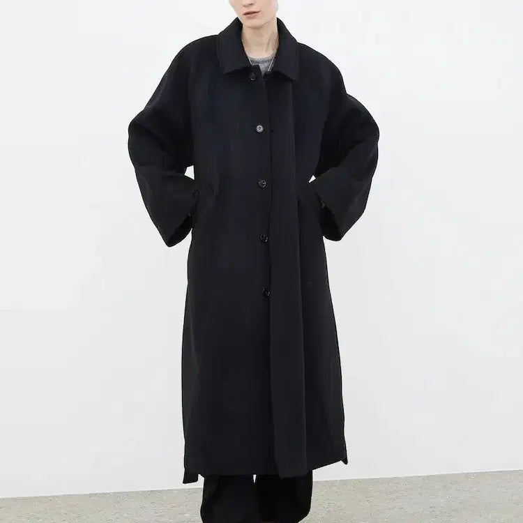 [BUNJANG] Ethos Raglan Coat Black / 에토스 래글런 코트 블랙