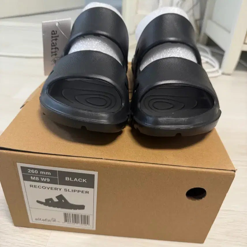 [BUNJANG] Altafit Office Slippers - Black, Size 260 (Unused) / 100% 미사용 사무용 슬리퍼 팔아요