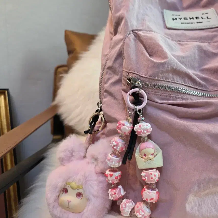 [BUNJANG] Popmart Zsiga Rice Grain Figure Keychain / 팝마트 지거 Zsiga 쌀알 피규어 핸드폰줄 키링