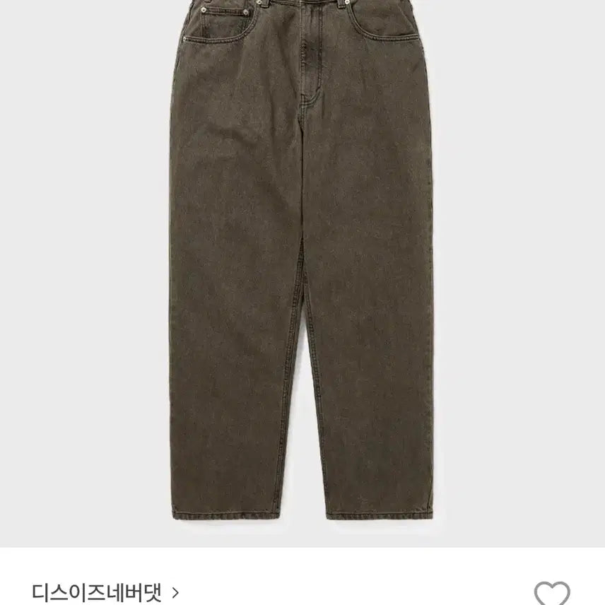 [SOLD OUT] 디스이즈네버댓 릴렉스드진 브라운 (M)