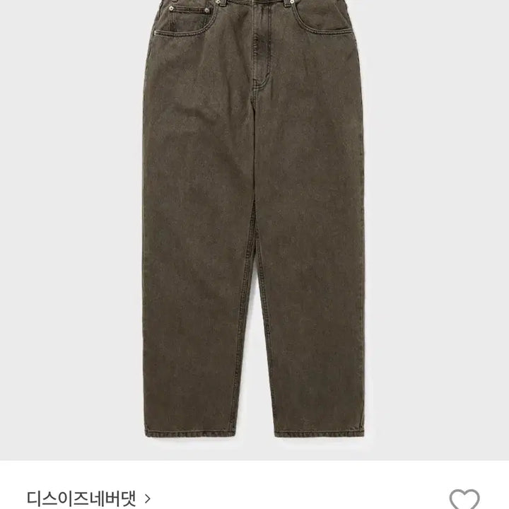 [SOLD OUT] 디스이즈네버댓 릴렉스드진 브라운 (M)