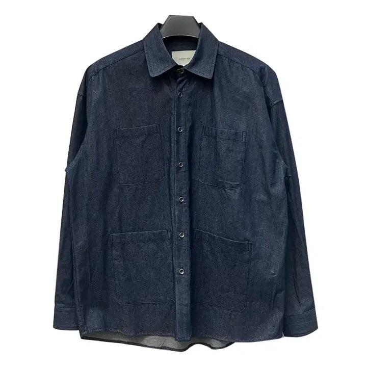 [BUNJANG] Diamond Leila Raw Denim Oversized Shirt M / 다이아몬드 레이라 오버핏 생지 데님 셔츠 M