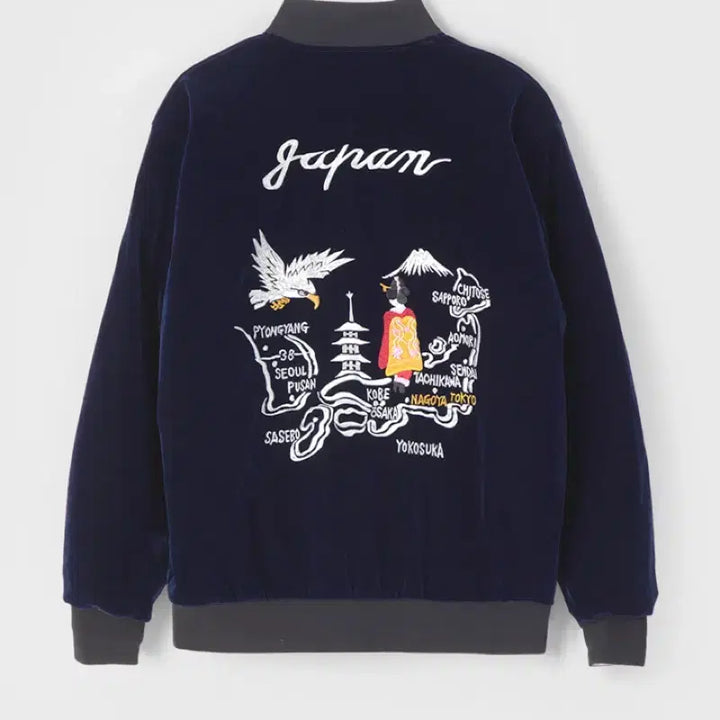 [BUNJANG] Taion Reversible Souvenir Jacket / 타이온 리버시블 스카쟌