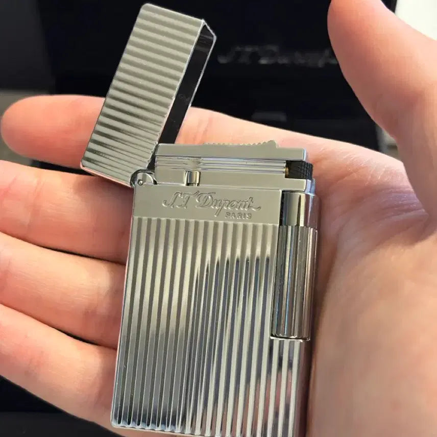 [BUNJANG] Dupont Line 2 Silver Lighter / 듀퐁라이터 라인2 은장 새상품