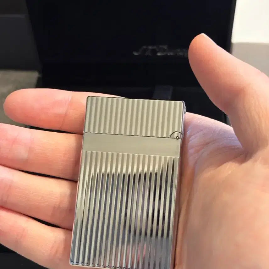 [BUNJANG] Dupont Line 2 Silver Lighter / 듀퐁라이터 라인2 은장 새상품