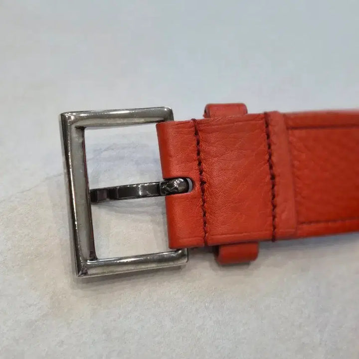 [BUNJANG] PRADA Orange Leather Belt / PRADA 프라다 정품 오렌지 레더 벨트