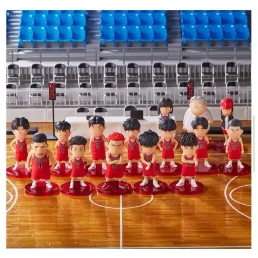 [BUNJANG] Slam Dunk Shohoku Team Figure Set / 슬램덩크 피규어 초판 북산 세트 새상품+프박 30장