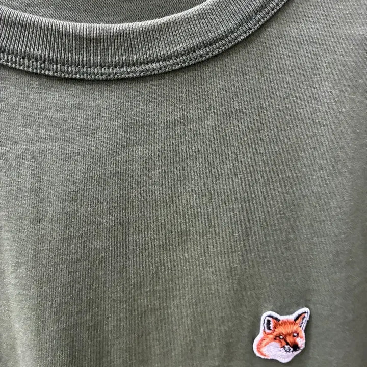 [BUNJANG] Maison Kitsuné Khaki T-Shirt / Maison Kitsune 메종키츠네 반팔 티셔츠 카키