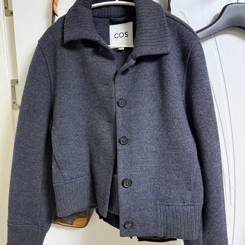[BUNJANG] COS Wool Blend Bomber Jacket Gray M / COS 울 블렌드 봄버 자켓 그레이 M