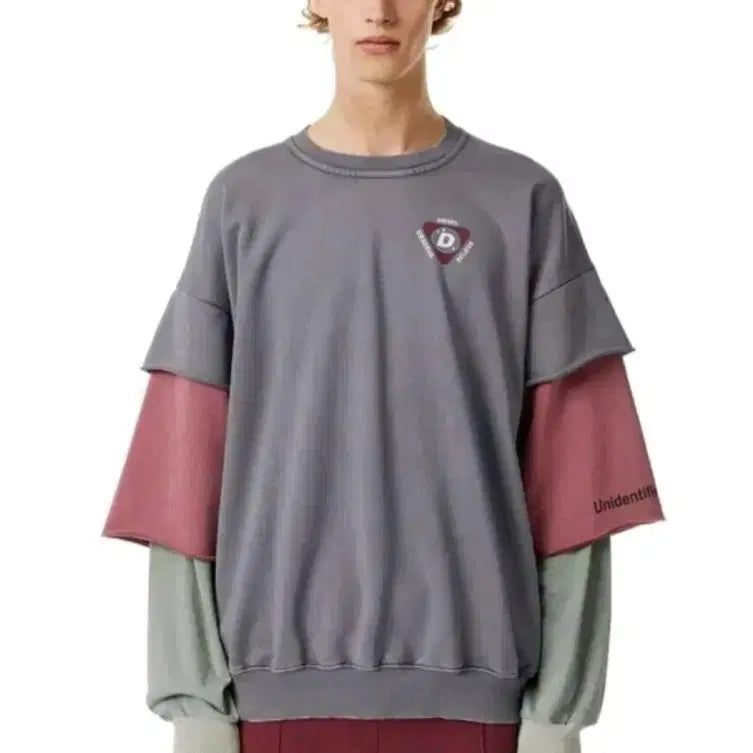 [BUNJANG] Diesel Layered Sweatshirt T-Shirt / 디젤 레이어드 맨투맨 티셔츠(새상품)