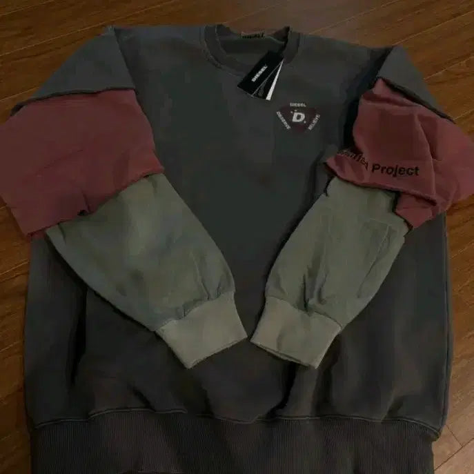 [BUNJANG] Diesel Layered Sweatshirt T-Shirt / 디젤 레이어드 맨투맨 티셔츠(새상품)