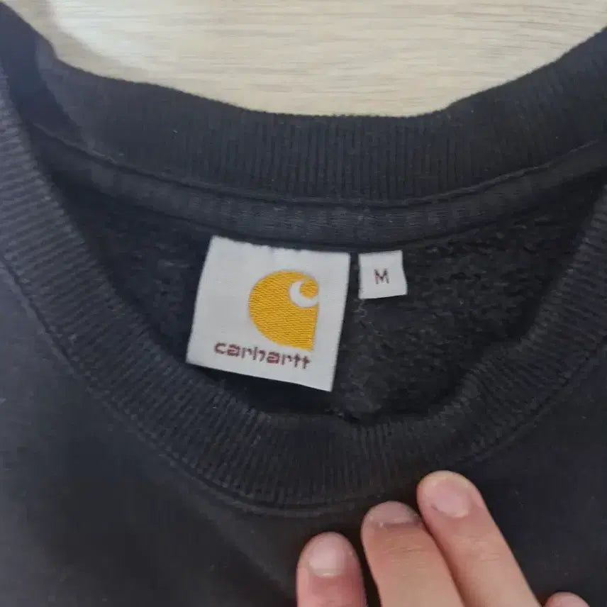 [BUNJANG] Carhartt Black Sweatshirt / 칼하트 블랙 맨투맨 티셔츠