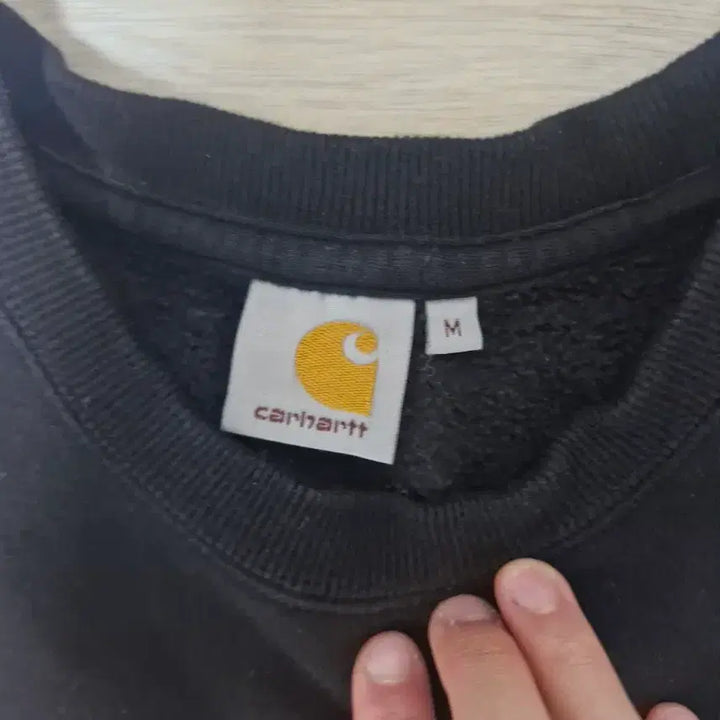 [BUNJANG] Carhartt Black Sweatshirt / 칼하트 블랙 맨투맨 티셔츠
