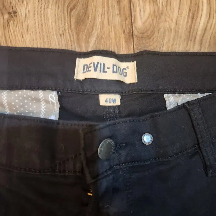 [BUNJANG] DevilDogs Degrease Chino Shorts Black Waist 40 New / 미국 데빌독 더거리스 치노반바지 허리40 새상품