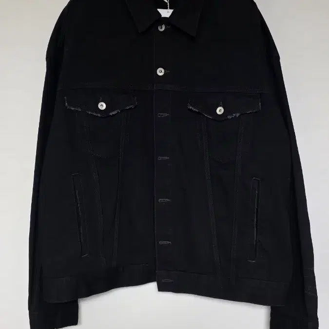 [BUNJANG] STU Distressed Black Denim Jacket / 새제품) M사이즈 에스티유 STU 디스트로이드 흑청자켓 팝니다