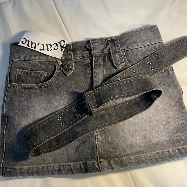 [BUNJANG] Dear. Me Denim Black Skirt / 디어미 데님 스커트 흑청 스커트