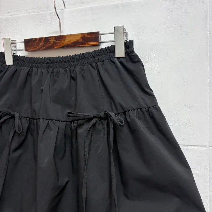 [BUNJANG] Black Pumpkin Balloon Ribbon Mini Skirt / 블랙 펌킨 벌룬 리본 미니스커트 JPN